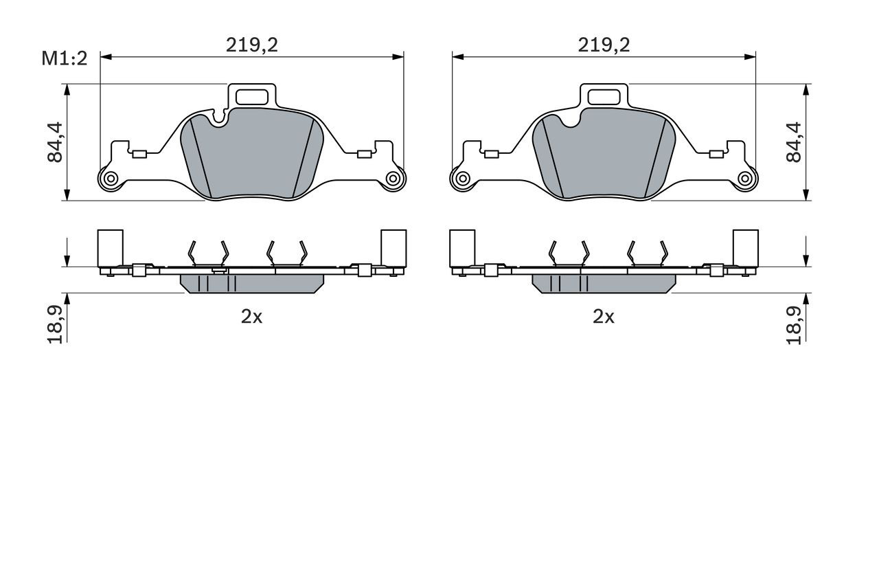 0986424849 Bosch Колодки передние