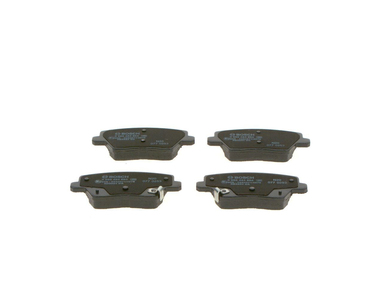 Колодки дисковые  Bosch 0986424864 цена, от 33.80 USD