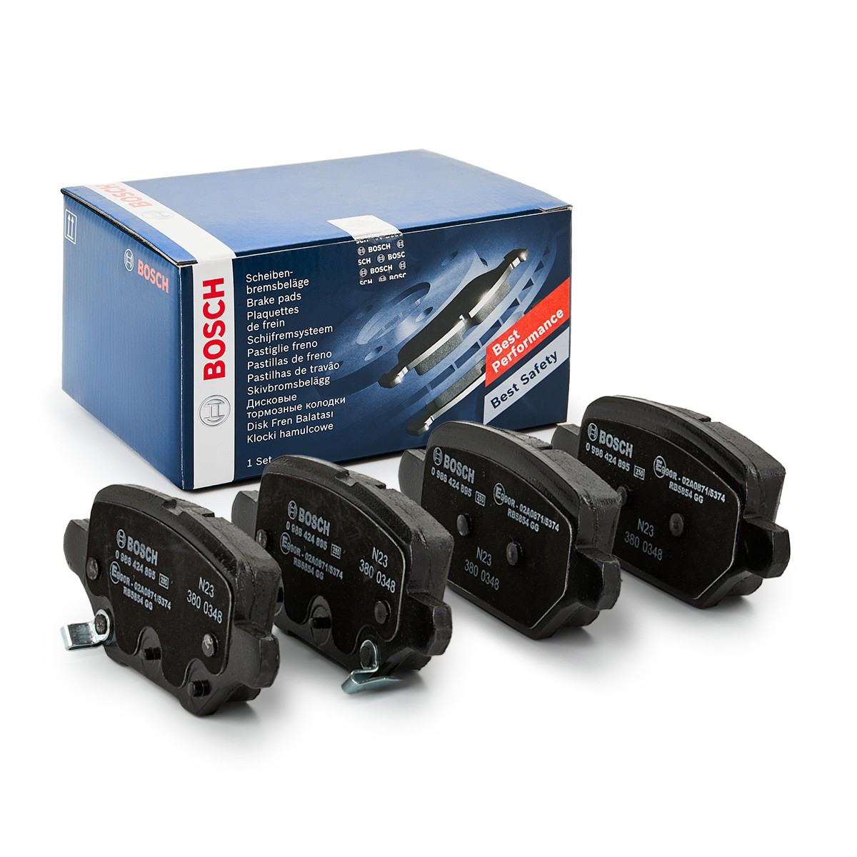 Задние тормозные колодки 0986424895 Bosch