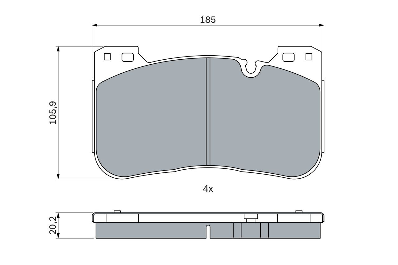 Колодки Bosch 0986424921 цена, от 132.76 USD