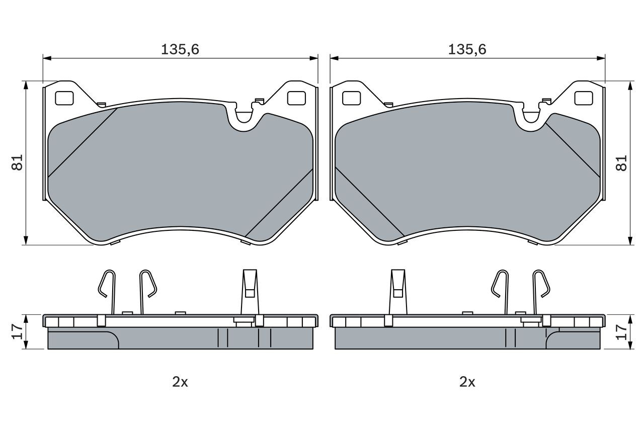 Колодки Bosch 0986424965 цена, от 78.67 USD