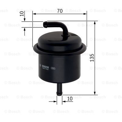 Топливный фильтр 0986450106 Bosch