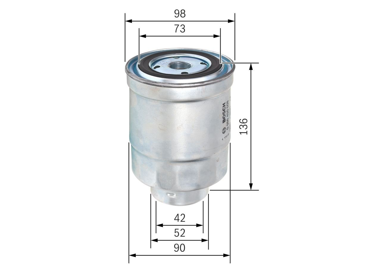 Топливный фильтр 0986450508 Bosch