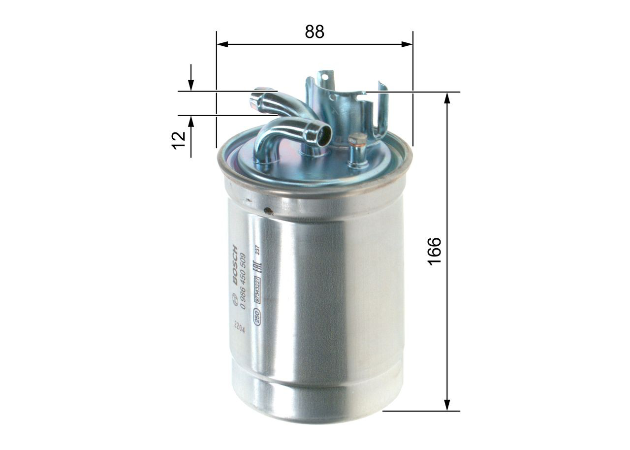 Фильтр тонкой очистки топлива Bosch 0986450509 цена, от 23.15 USD