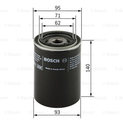 Фильтр очистки масла центробежный Bosch 0986452001 цена, от 6.94 USD