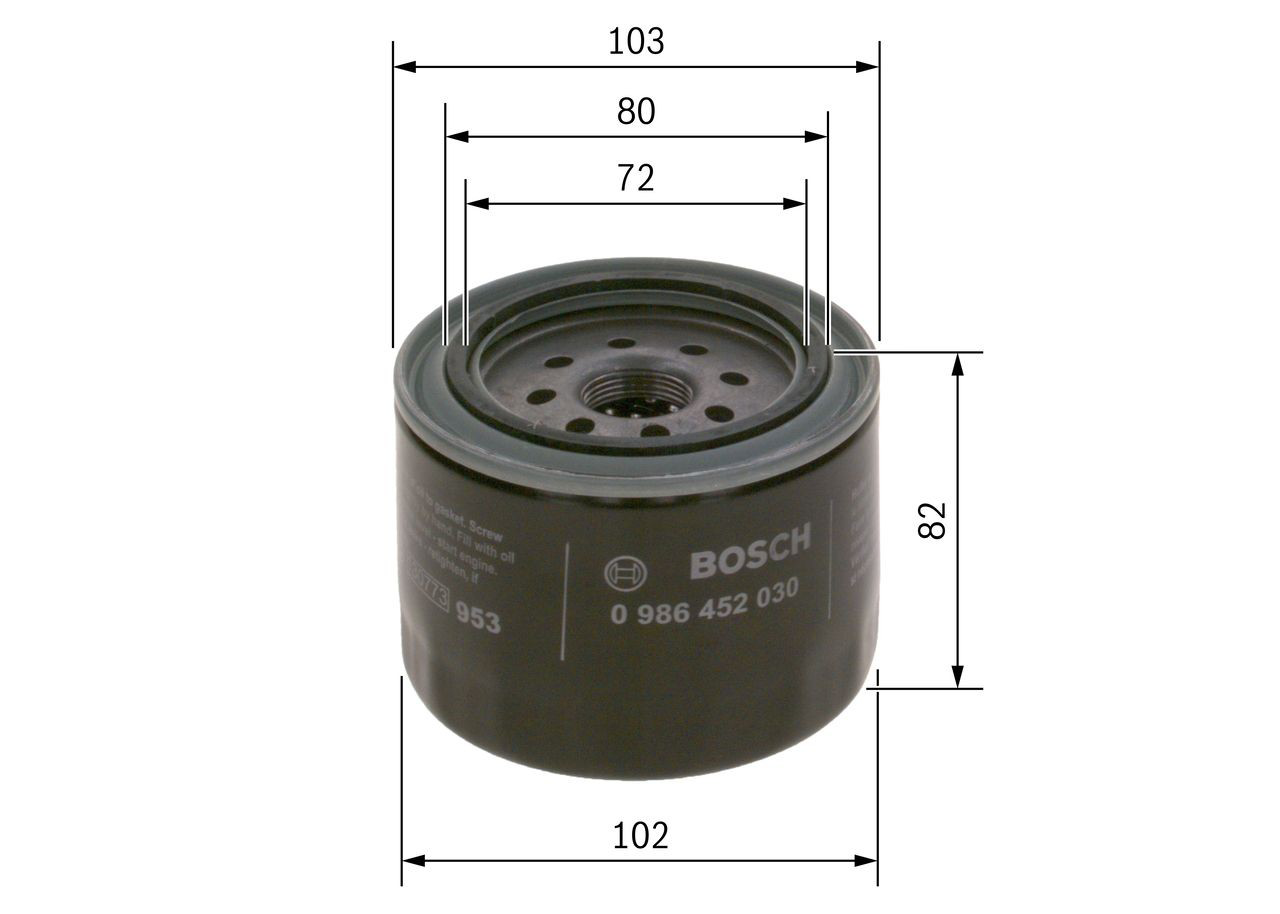 0986452030 Bosch Масляный фильтр двигателя
