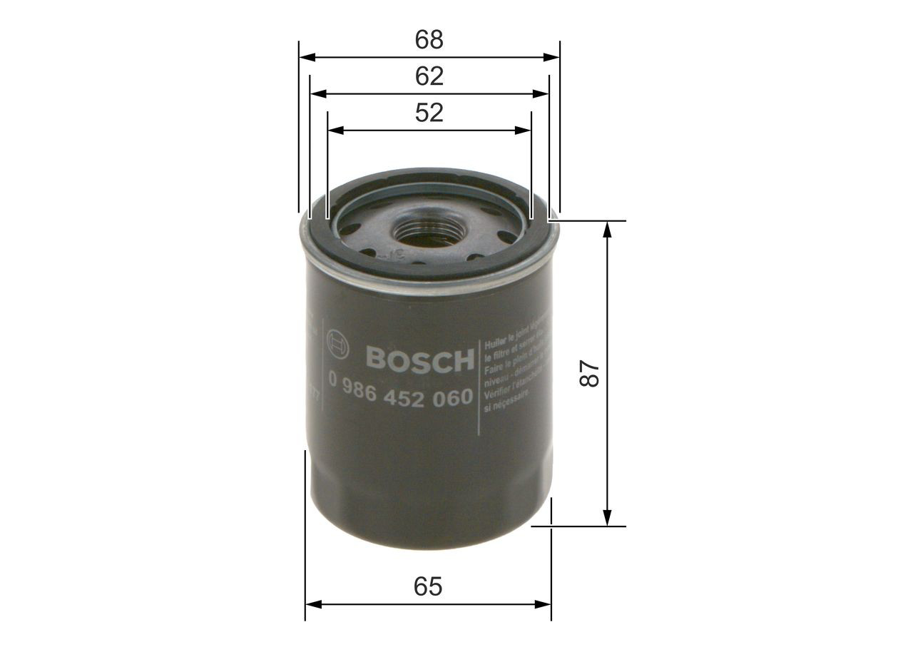 Купить 0986452060 Bosch Фильтр центробежный очистки масла