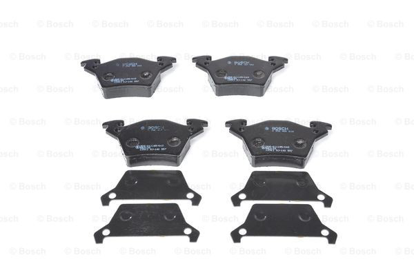 Купить 0986460002 Bosch Колодки тормозные задние, дисковые