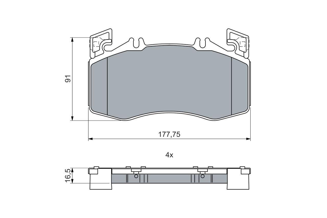 Купить 0986460024 Bosch Колодки тормозные