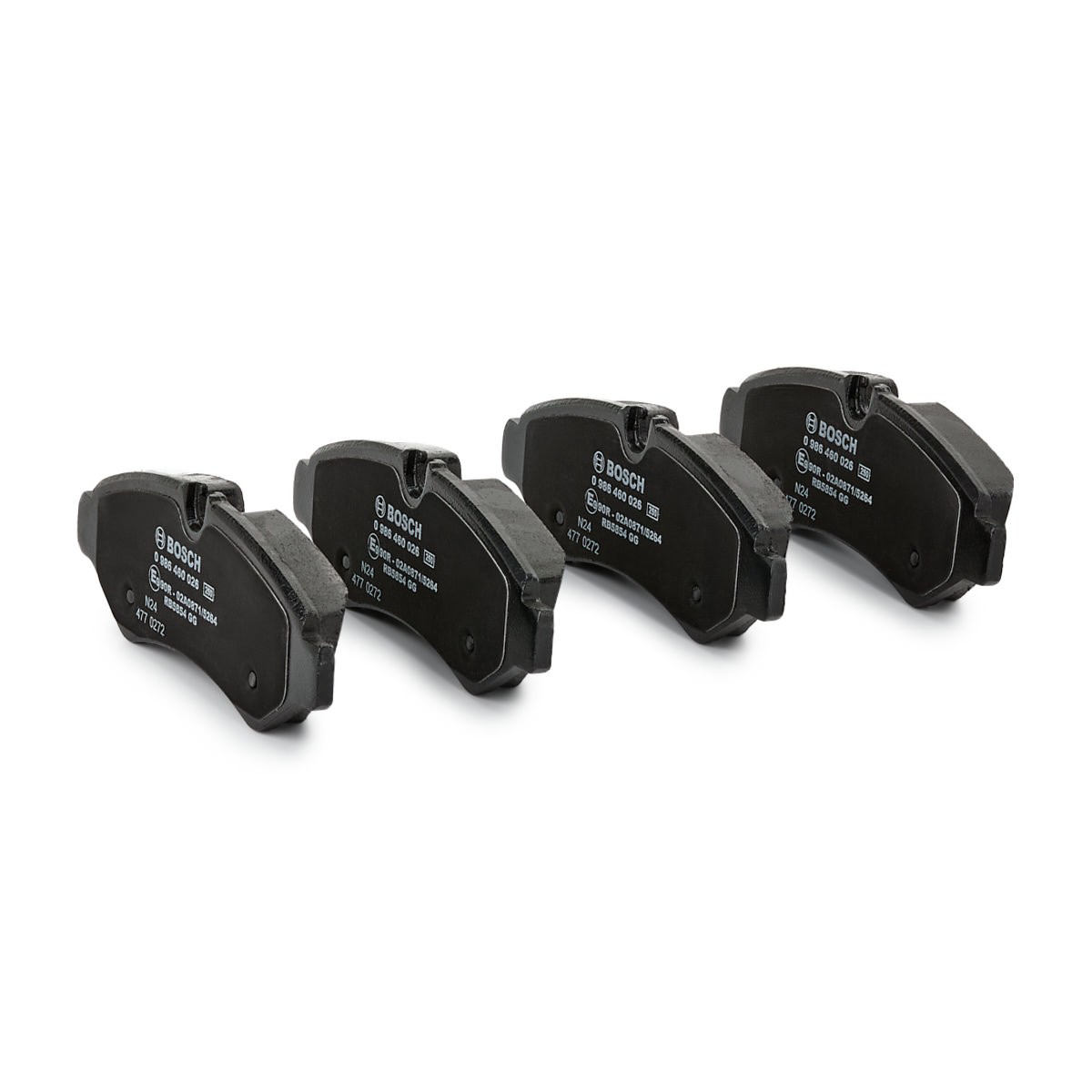Купить 0986460026 Bosch Колодки тормозные задние, дисковые