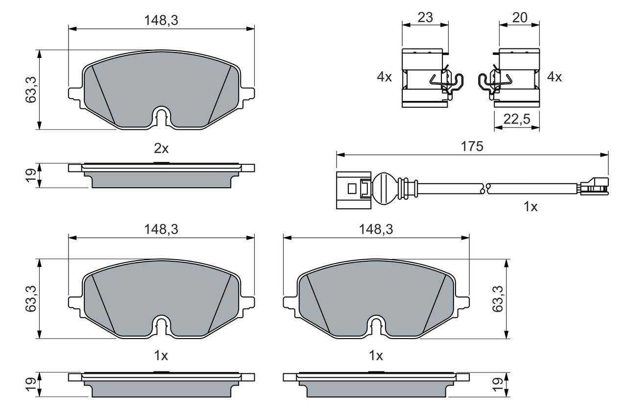 Купить 0986460072 Bosch Колодки тормозные