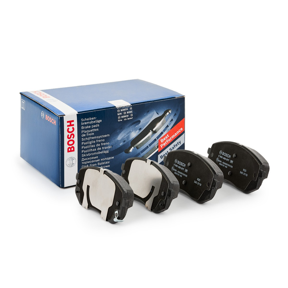 Тормозные колодки Bosch 0986460077