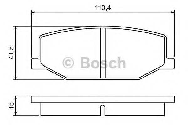 Передние тормозные колодки 0986460935 Bosch