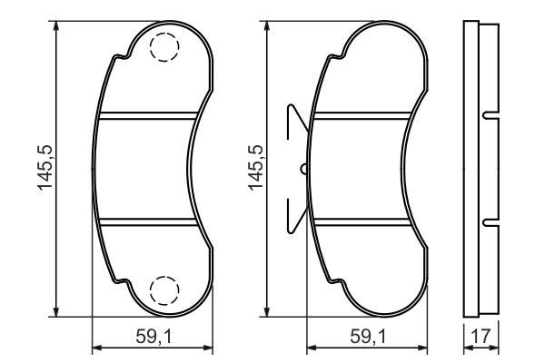 0986460947 Bosch Колодки передние