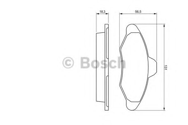 Передние тормозные колодки 0986460949 Bosch