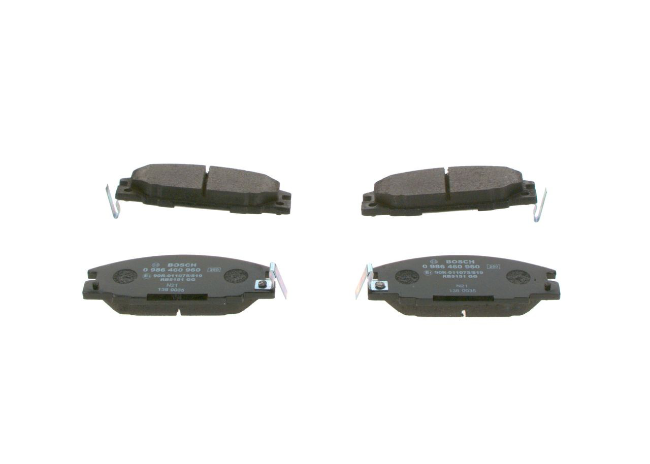 Тормозные колодки Bosch 0986460960