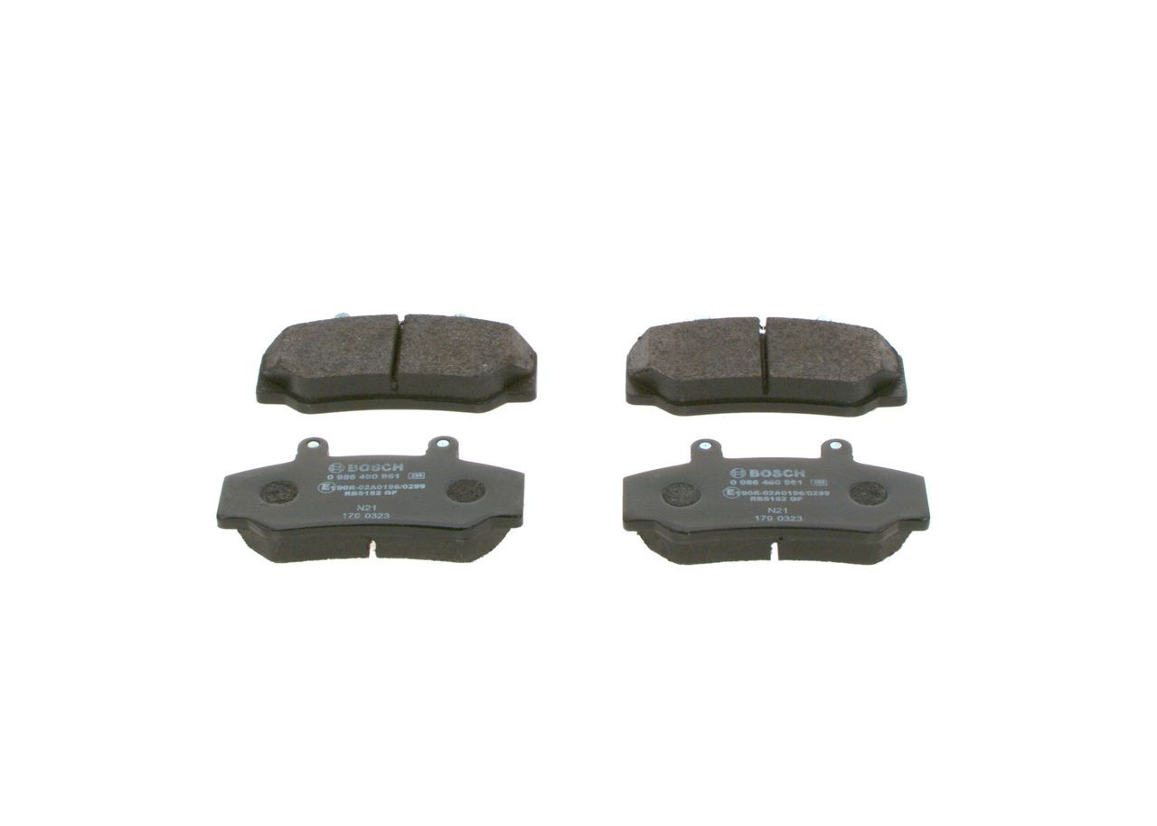 Передние тормозные колодки 0986460961 Bosch