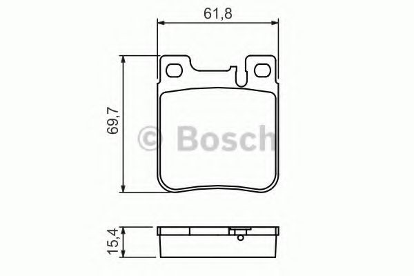 Купить 0986460965 Bosch Колодки тормозные задние, дисковые