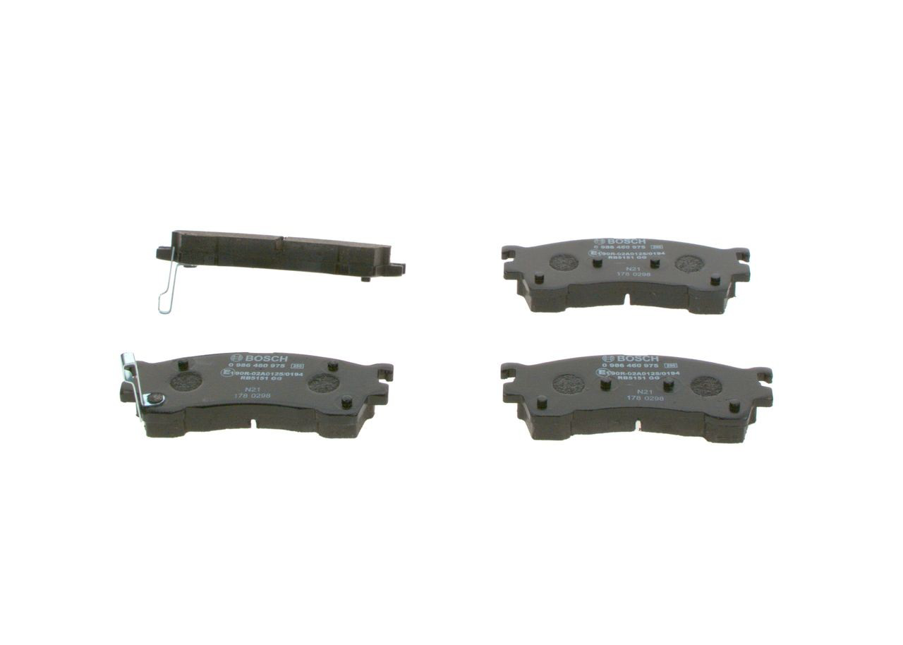 Тормозные колодки Bosch 0986460975