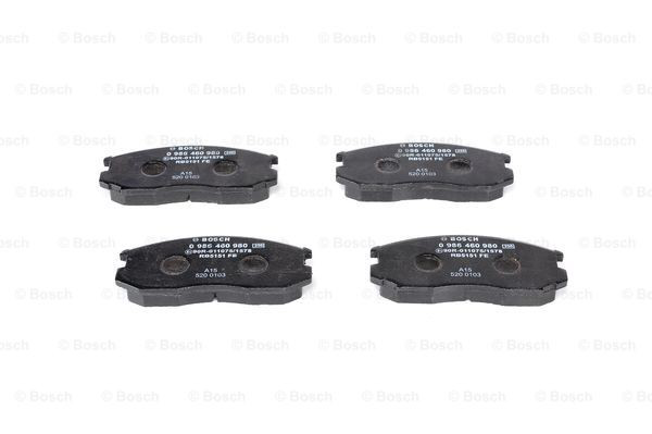 Купить 0986460980 Bosch Колодки тормозные