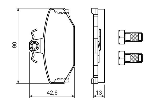 0986460995 Bosch Колодки тормозные дисковые комплект