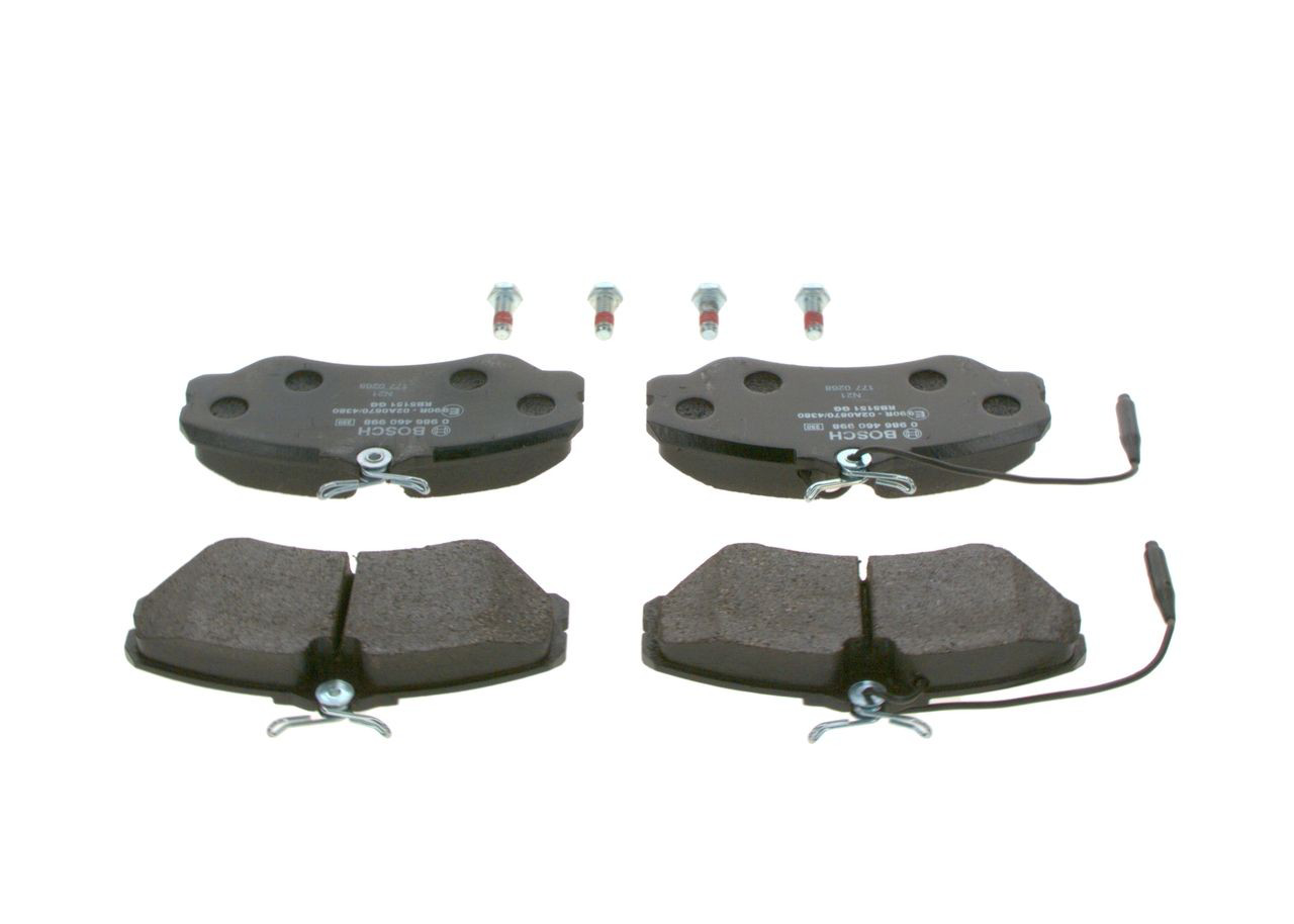 Купить 0986460998 Bosch Колодки тормозные