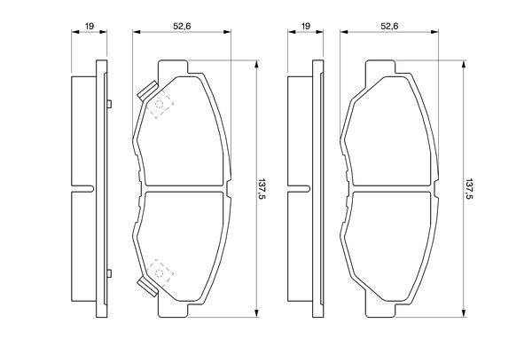 Купить 0986461124 Bosch Колодки тормозные