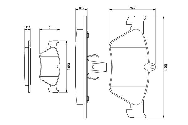 Колодки Bosch 0986461129 цена, от 24.37 USD