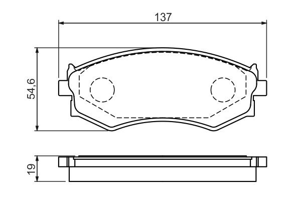 Купить 0986461139 Bosch Колодки тормозные