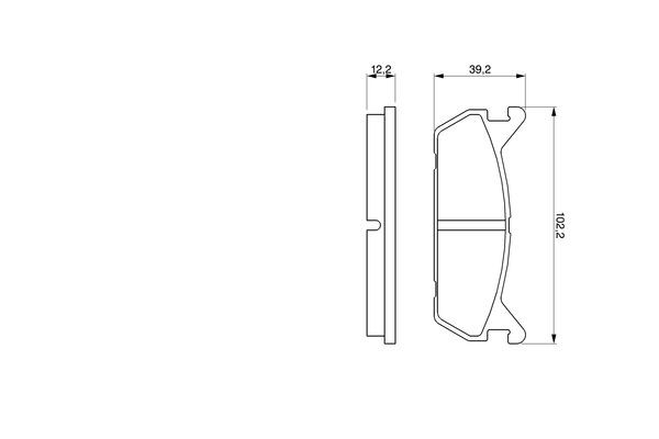 Задние тормозные колодки 0986461146 Bosch