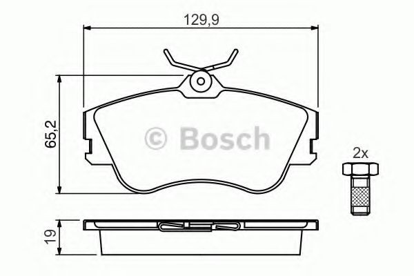 Колодки Bosch 0986461753 цена, от 24.41 USD