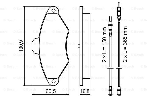 Купить 0986461757 Bosch Колодки тормозные