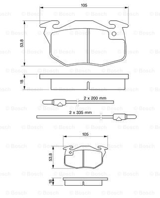 Купить 0986461763 Bosch Колодки тормозные