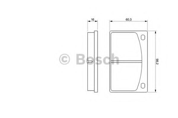 0986462001 Bosch Колодки передние