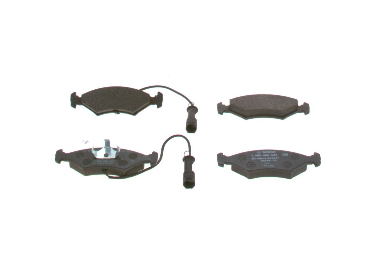 Передние тормозные колодки 0986466403 Bosch