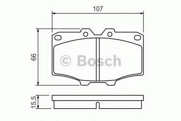 Купить 0986468520 Bosch Колодки тормозные