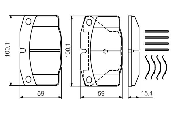 Колодки Bosch 0986469390 цена, от 14.83 USD