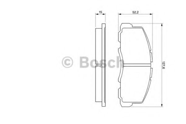 Купить 0986469550 Bosch Колодки тормозные