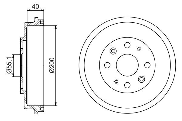 Барабан тормозной задний Bosch 0986477191 цена, от 24.14 USD