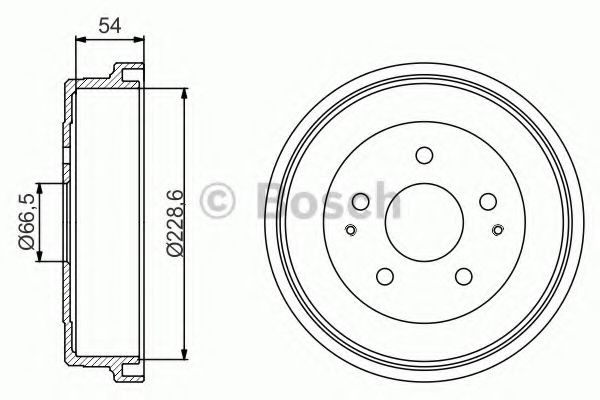 Барабан тормозной задний Bosch 0986477230 цена, от 55.47 USD