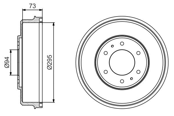 Барабан тормозной задний Bosch 0986477232 цена, от 92.19 USD