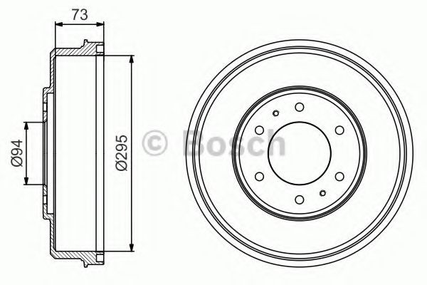 0986477232 Bosch Тормозной барабан