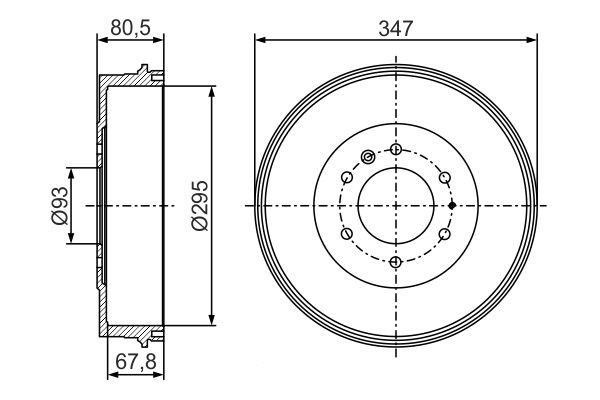 Барабан тормозной задний Bosch 0986477280 цена, от 99.72 USD