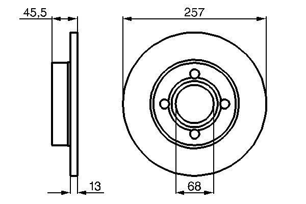 Купить 0986478016 Bosch Ротор тормозной