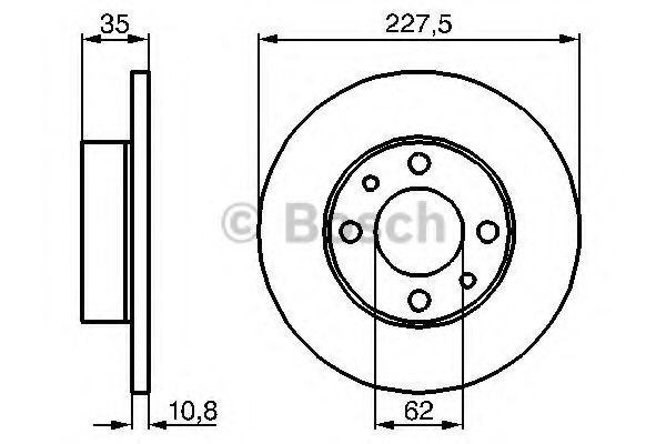 Купить 0986478063 Bosch Ротор тормозной