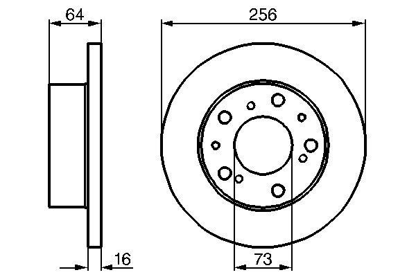Тормоз дисковый передний Bosch 0986478200 цена, от 35.06 USD