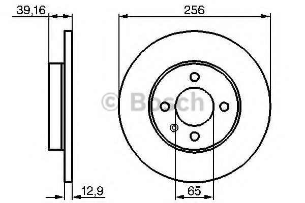 Передний тормозной диск Bosch 0986478329