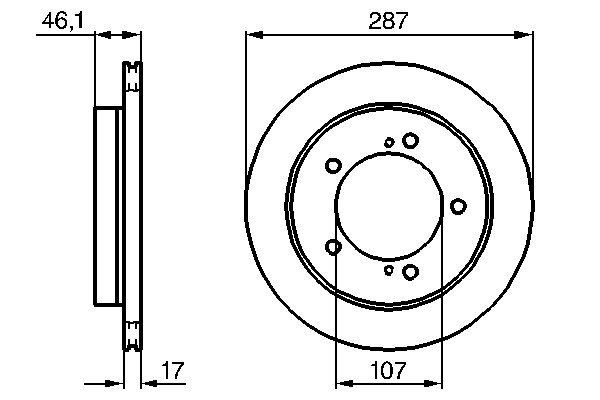 Тормоз дисковый передний Bosch 0986478422 цена, от 35.81 USD