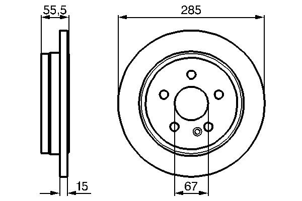 Купить 0986478469 Bosch Диск тормозной задний