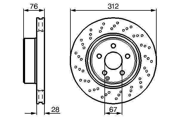 Купить 0986478471 Bosch Ротор тормозной